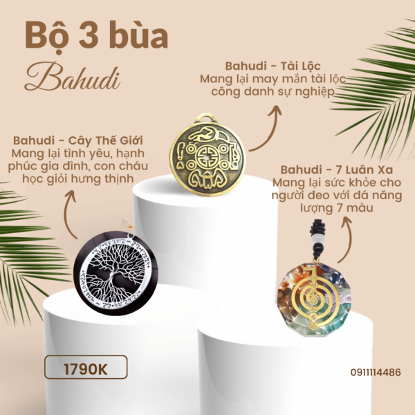 Bộ ba bùa hộ mệnh Bahudi