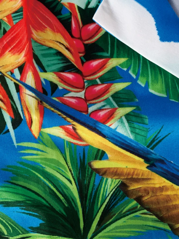 Áo Hawaii những chú vẹt sắc màu kì nghỉ đi biển nhiệt đới