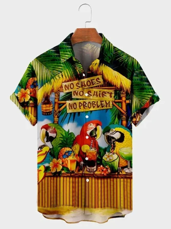 Áo Hawaii bữa tiệc của các chú vẹt