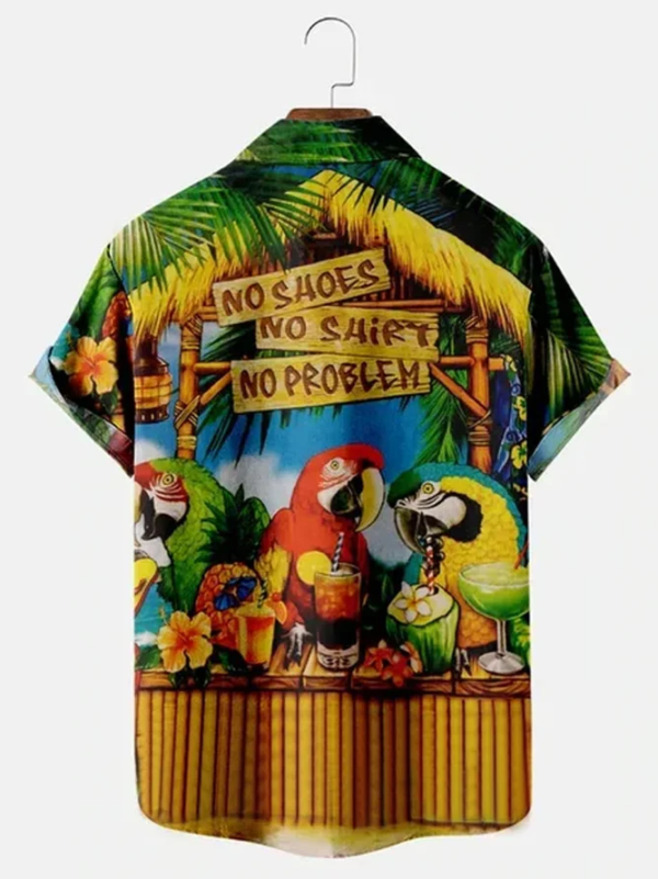 Áo Hawaii bữa tiệc của các chú vẹt
