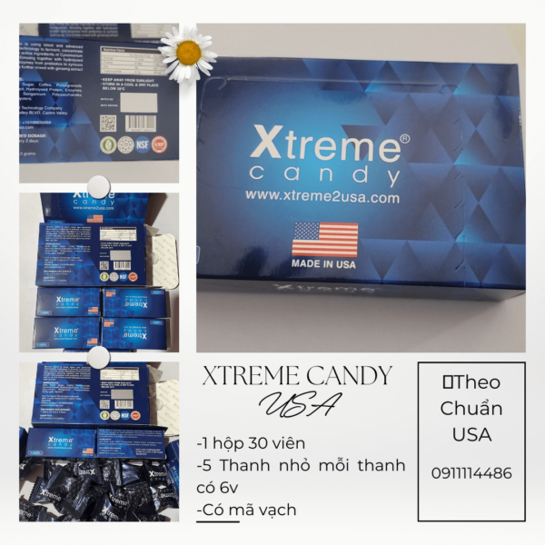 Xtreme Candy Mỹ 1 hộp 30 viên với 5 thanh nhỏ 4